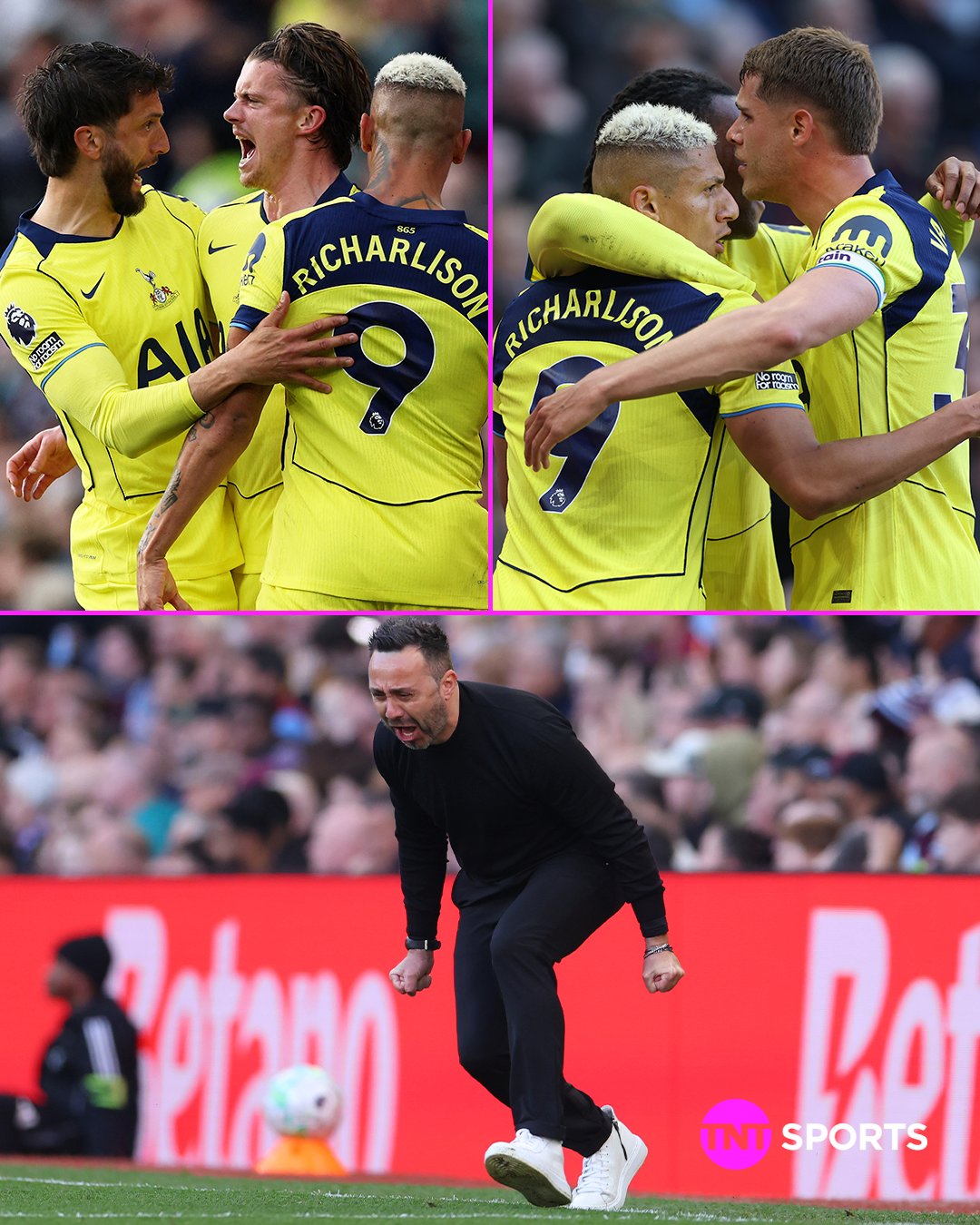 Tottenham sẽ cần nỗ lực để có thể trụ hạng thành công sau chiến thắng trước Aston Villa - Ảnh: @footballontnt