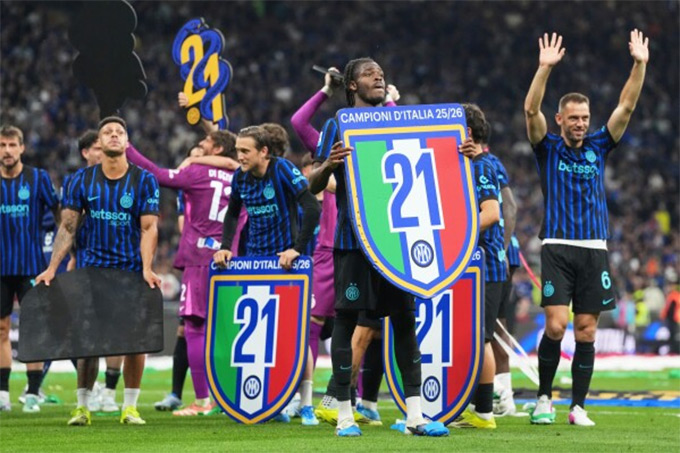 Inter Milan đã 21 lần vô địch Serie A