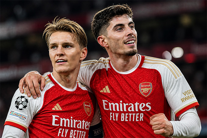 Martin Odegaard và Kai Havertz đều đã sẵn sàng trở lại
