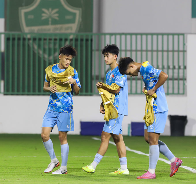 U17 Việt Nam gấp rút hoàn thiện khâu chuẩn bị cho trận ra quân gặp U17 Yemen tại Vòng chung kết U17 châu Á 2026 - Ảnh: VFF 