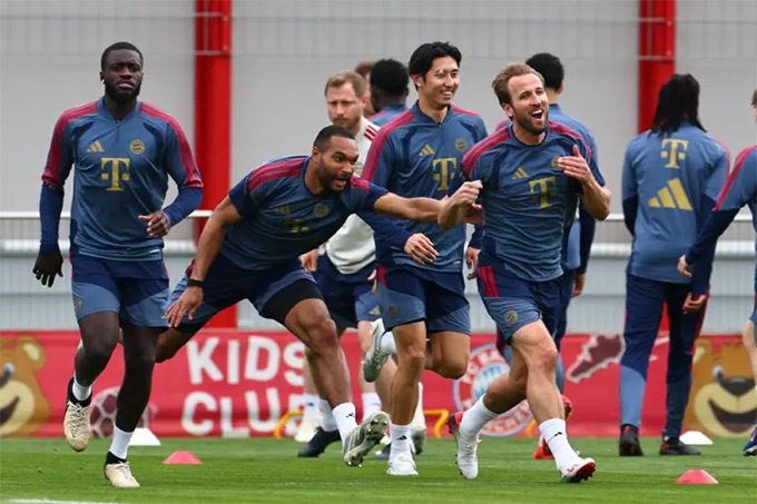 Cầu thủ Bayern tập luyện chuẩn bị cho đại chiến PSG