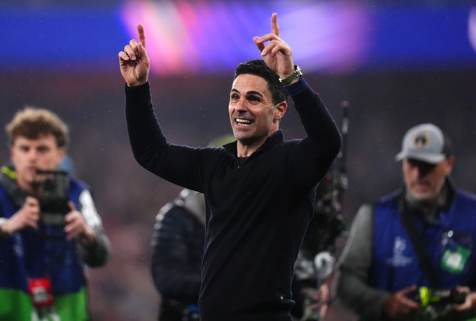 Arteta đã một tay kéo Arsenal trở lại đỉnh cao - Ảnh: Belfast Telegraph