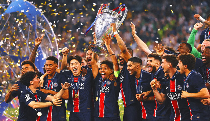 PSG đã lột xác ngoạn mục để vô địch Champions League mùa trước - Ảnh: Fox Sport