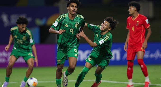 Đội chủ nhà U17 Saudi Arabia thể hiện phong độ vượt trội
