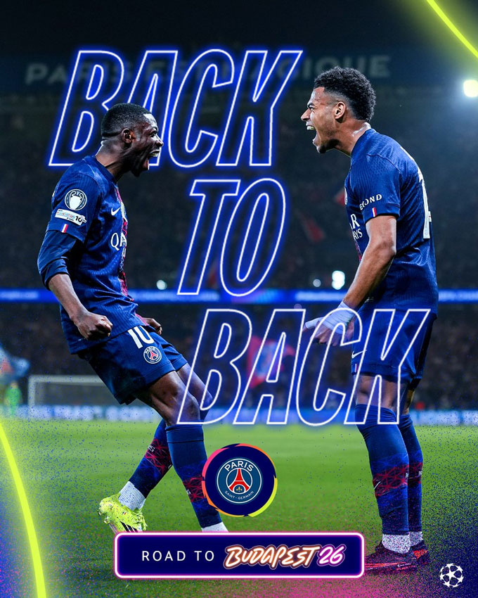 PSG vào chung kết Champions League mùa thứ 2 liên tiếp - Ảnh: UEFA Champions League