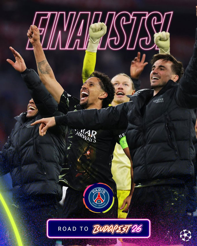 PSG giành quyền vào chung kết mùa thứ 2 liên tiếp - Ảnh: UEFA Champions League