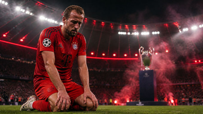 Kane vẫn chưa thể giành Champions League cùng Bayern