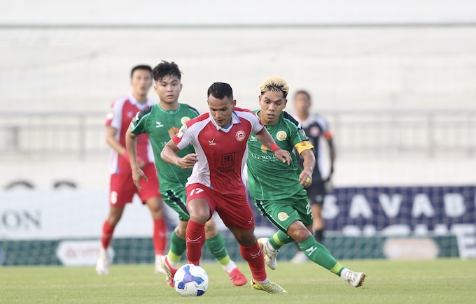 Sau trận thua TP.HCM ở vòng trước, Quy Nhơn UTD đang quyết tâm lấy lại vị trí thứ 3. Ảnh: Quốc An