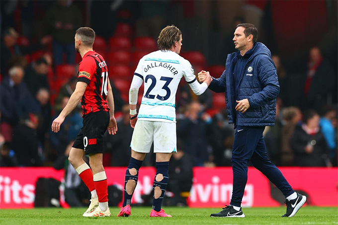 Lampard khi tạm quyền dẫn dắt Chelsea năm 2023. Ảnh: Getty