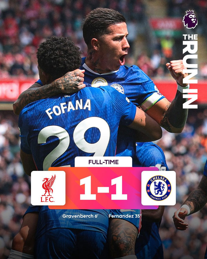 Liverpool và Chelsea cầm chân nhau - Ảnh: Premier League