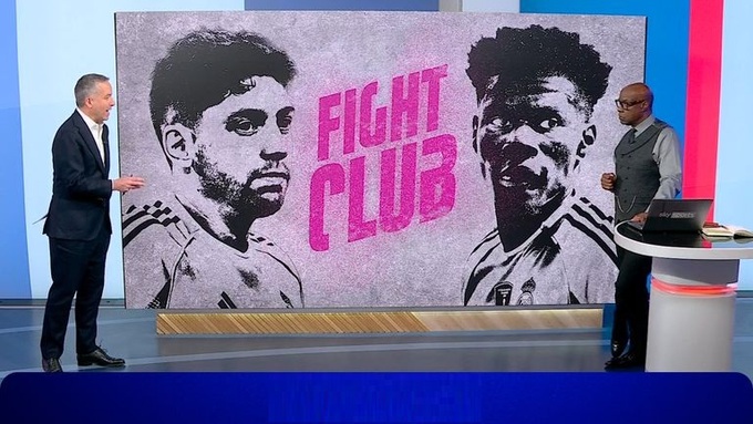 Federico Valverde và Aurelien Tchouameni đã tạo ra một "màn so găng" đáng xấu hổ. Ảnh: Sky Sport