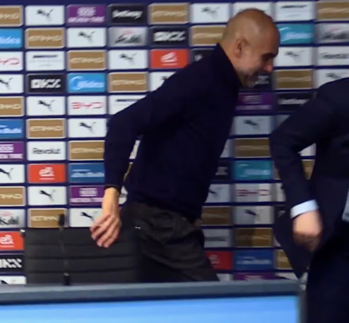 Pep "chạy trốn" khỏi buổi họp báo sau khi "cầu cứu" West Ham