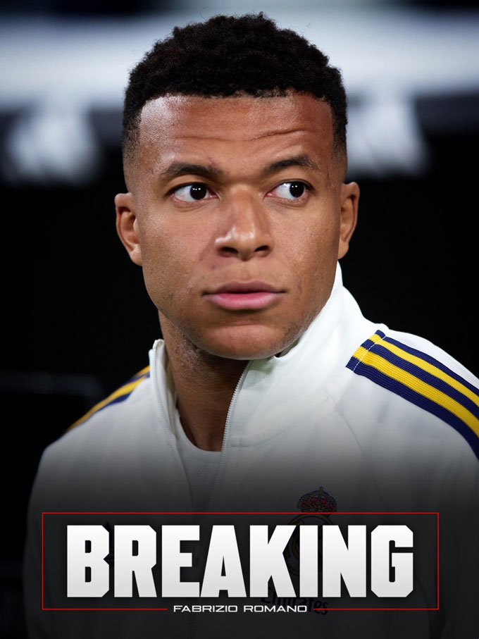 Mbappe không có tên trong danh sách thi đấu của Real ở trận El Clasico - Ảnh: Fabrizio Romano