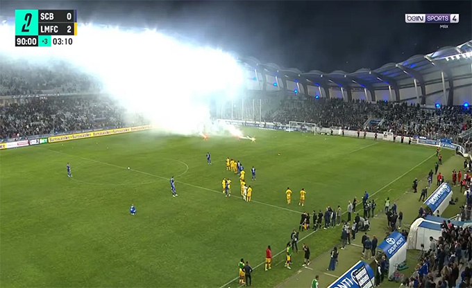 Khi Le Mans đã dẫn trước 2-0 và trận đấu đã đi đến phút bù giờ thứ 4