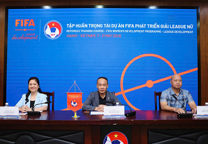 Lễ bế mạc chương trình tập huấn trọng tài Dự án FIFA phát triển bóng đá nữ diễn ra sáng 11/5
