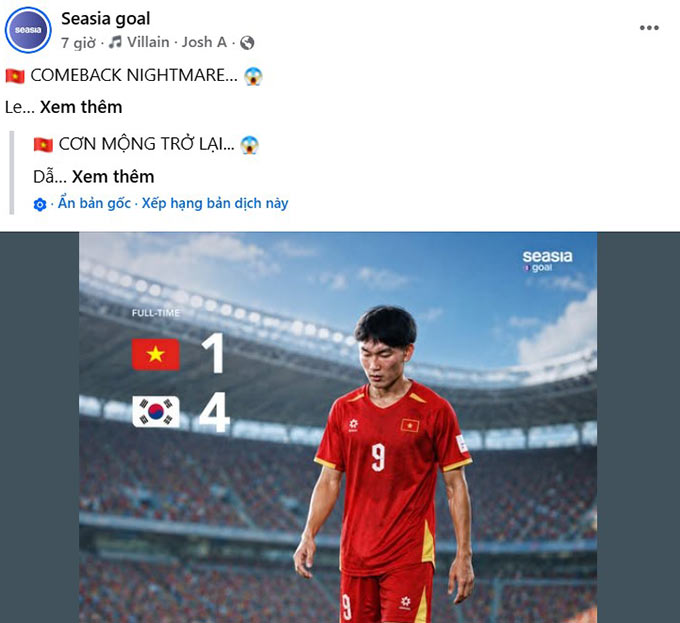 Seasia goal bất ngờ khi U17 Việt Nam thua ngược U17 Hàn Quốc trong 10 phút cuối