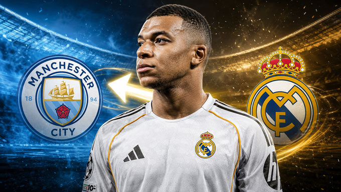 Man City tính chơi lớn với Mbappe