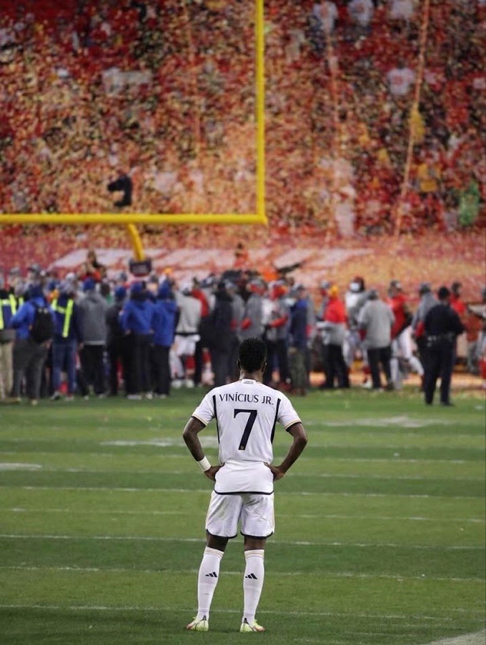 Vinicius có ngày thi đấu kém cỏi và bất lực nhìn Barca vô địch - Ảnh: @FCBanter_