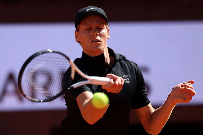 Sinner giành chiến thắng dễ dàng tại vòng 3 Rome Masters. Ảnh: ATP