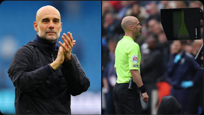 Guardiola không tin VAR? - Ảnh: @mufcytp