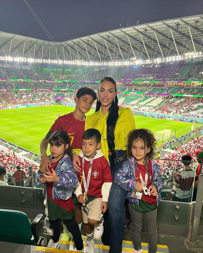 Georgina cùng các con sẽ tới Mỹ cổ vũ Ronaldo - Ảnh: Instagram nhân vật