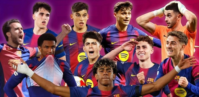 Dàn trụ cột trẻ trung có thể đảm bảo tương lai cho Barca trong 1 thập kỷ tới. Ảnh: La Vanguardia