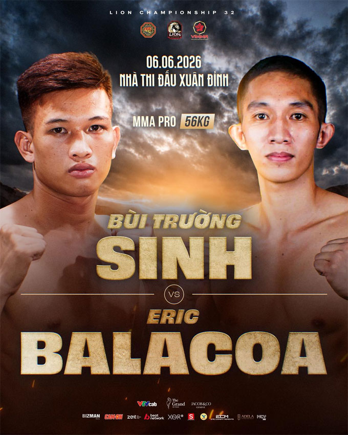 Bùi Trường Sinh sẽ đối đầu với Eric Balacoa tại LC32