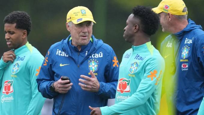Carlo Ancelotti muốn giải tỏa áp lực cho Vinicius (ảnh: Reddit)