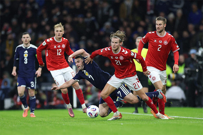 Morten Hjulmand đang là trụ cột tuyến giữa của ĐT Đan Mạch