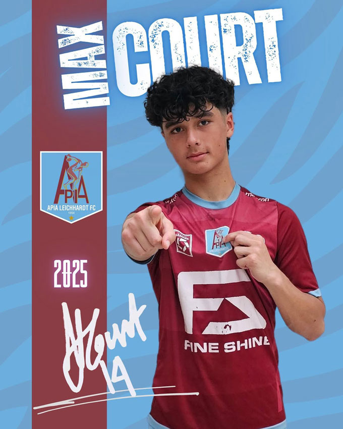 Max Court hiện khoác áo APIA Leichhardt FC - Ảnh: Instagram nhân vật