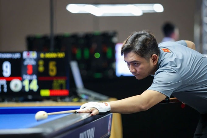 Trần Thanh Lực có 1 lần vô địch World Cup billiards tại Bogota năm 2025. Ảnh: Nhật Thịnh