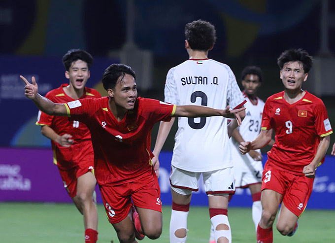 U17 Việt Nam giành vé dự U17 World Cup 2026 - Ảnh: VFF 
