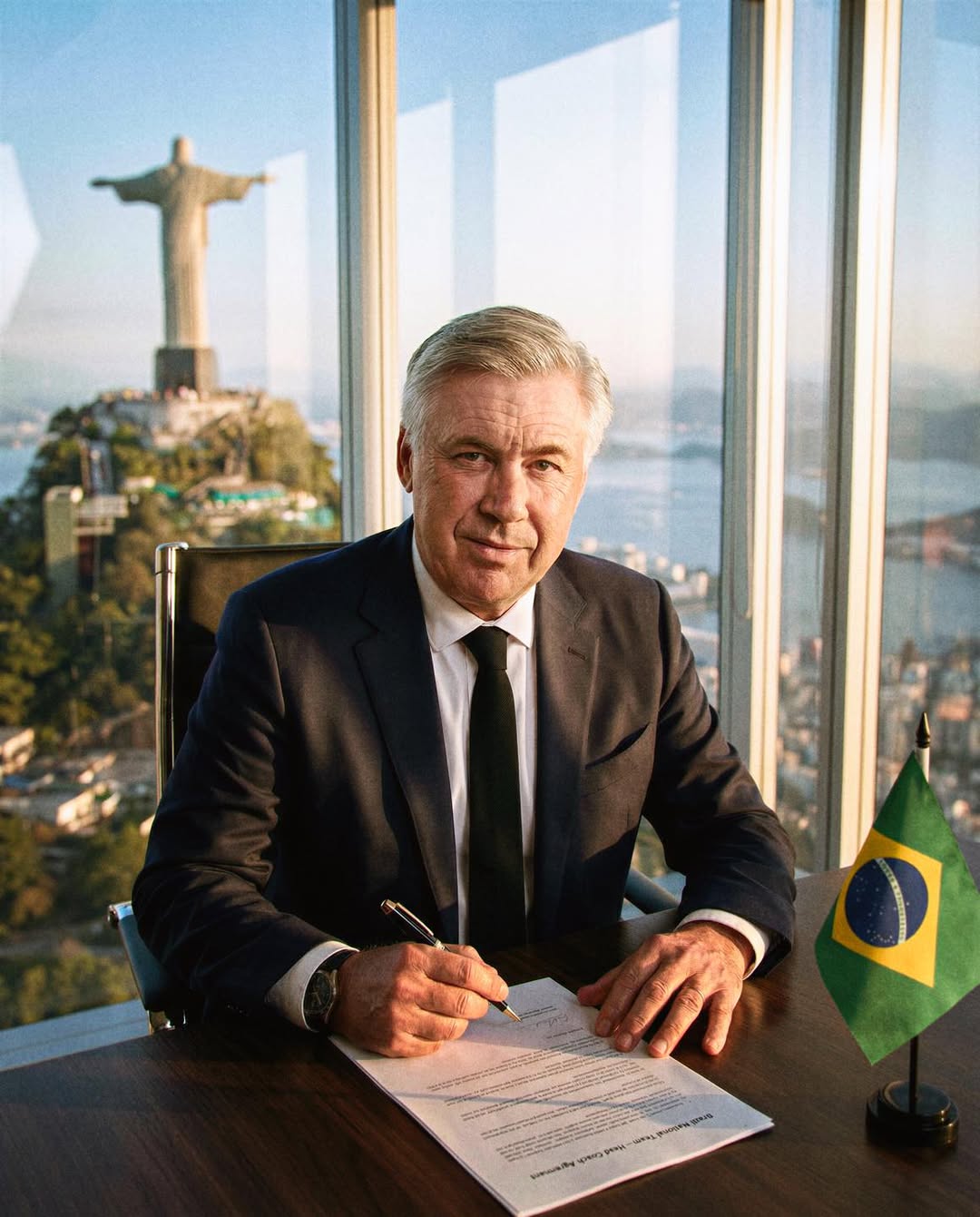 HLV Carlo Ancelotti sẽ tiếp tục dẫn dắt ĐT Brazil đến năm 2030