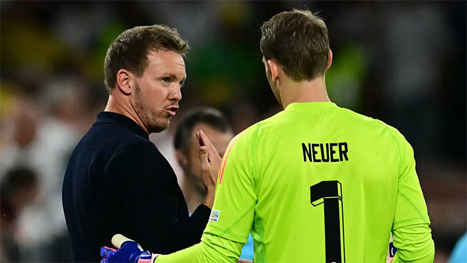 Phong độ gần đây của Neuer khiến HLV Julian Nagelsmann không thể làm ngơ