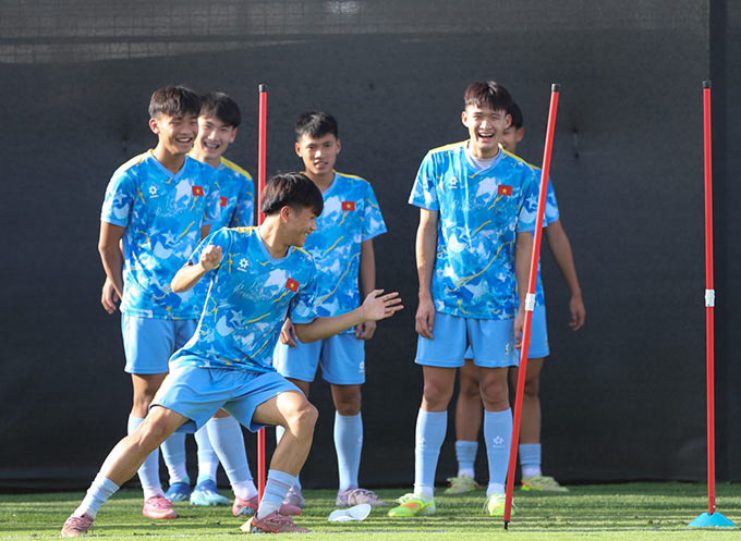 U17 Việt Nam hoàn thiện khâu chuẩn bị cho trận tứ kết VCK U17 châu Á 2026. Ảnh: VFF