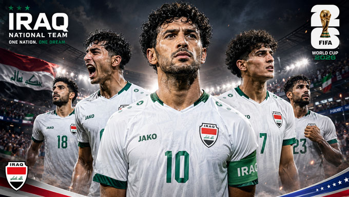 Iraq có lần thứ hai dự World Cup