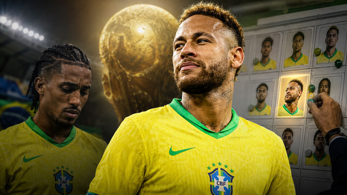 Neymar có thể khiến Joao Pedro (trái) mất vé dự World Cup 2026