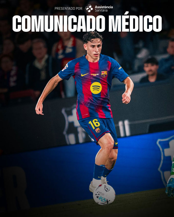 Barca thông báo Lopez phải phẫu thuật - Ảnh: @FCBarcelona_es