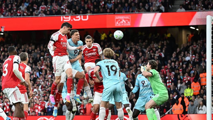 Khoảnh khắc Havertz ghi "bàn thắng vàng" cho Arsenal trước Burnley