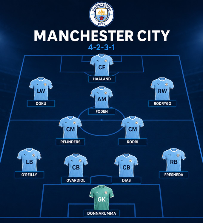 Đội hình tiềm năng của Man City dưới thời Maresca với 2 tân binh