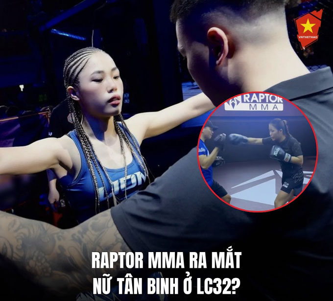 Hình ảnh Võ Nguyễn Ngọc Linh tập luyện tại CLB Raptor MMA