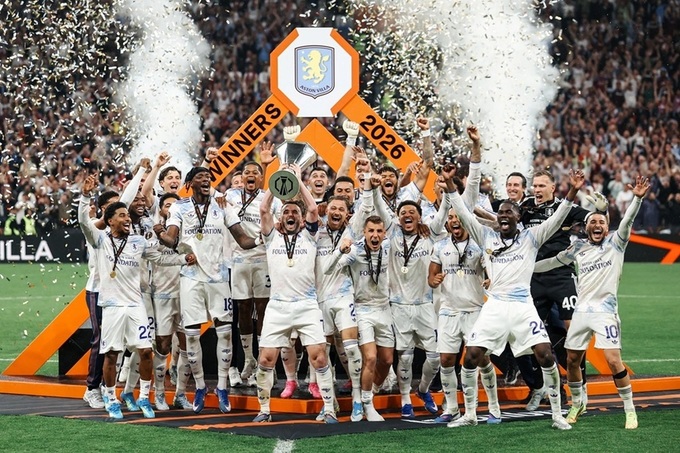 Aston Villa vừa vô địch Europa League 2025/26