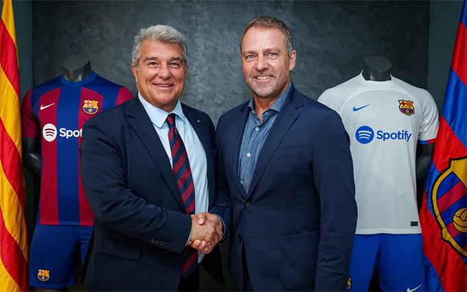 Laporta và Flick tự tin vào tương lai tươi sáng của Barca
