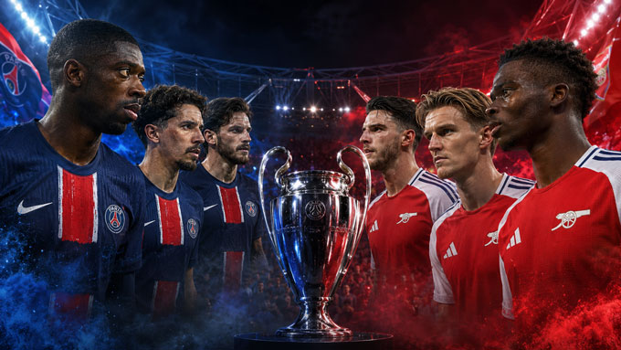 PSG và Arsenal sẽ đối đầu ở trận chung kết Champions League 2025/26