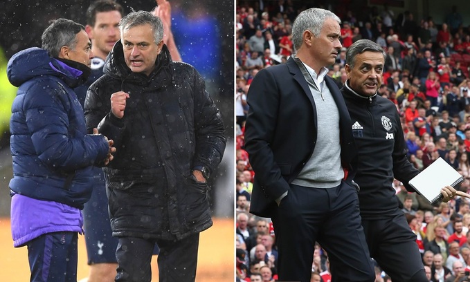 Trợ lý Formoshinho đã theo chân HLV Mourinho từ Porto đến MU và Tottenham. Ảnh: Daily Mail