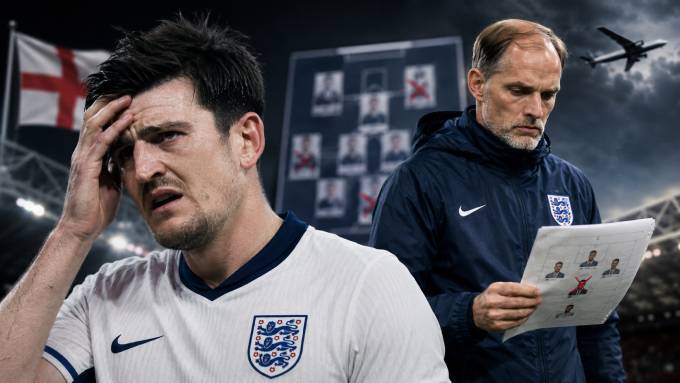 Harry Maguire bị loại khỏi World Cup 2026 một cách vô lý (ảnh do AI tạo)