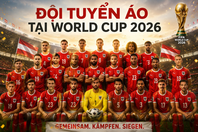 Áo rất quyết tâm để lại dấu ấn tại World Cup 2026