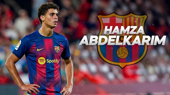 Hamza Abdelkarim hiện khoác áo đội Juvenil A (U19) của Barca.