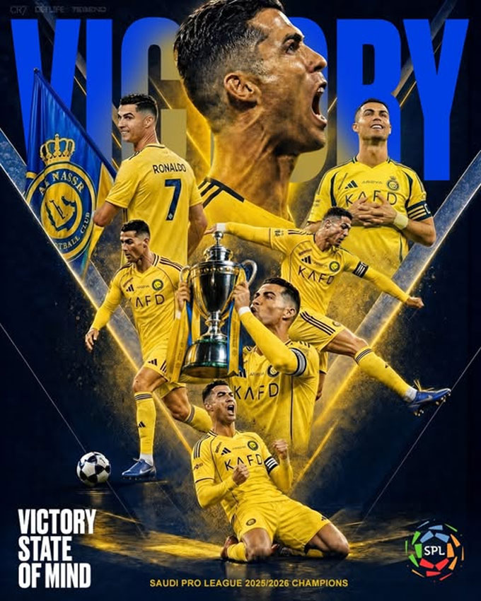 Ronaldo trở thành nhà vô địch Saudi Pro League