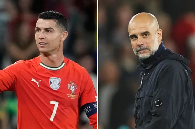 Guardiola có muốn làm thầy Ronaldo? - Ảnh: Marca